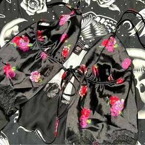 Victorias Secret Lace & Satin Pyjamas, Small